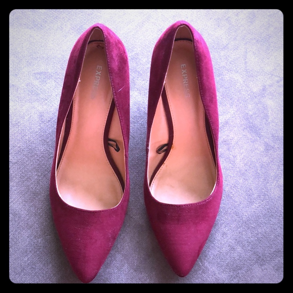 Express Faux Suede Wedge